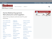 Tablet Screenshot of buyersguide.hme-business.com